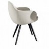Sillon Cadira de Sovet Italia. Sillas tapizadas modernas con base de metal.