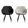 Sillon Cadira de Sovet Italia. Sillas tapizadas modernas con base de metal.