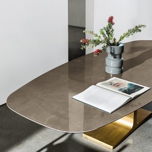 Mesa Palace cerámica de Sovet. Mesa de comedor con sobre de cerámica. 