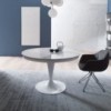 Mesa Eclipse extensible con sobre cristal o cerámica de Ozzio design.