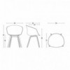 Silla AAC 22 de Hay nórdica de madera y polipropileno ideal para espacios modernos.