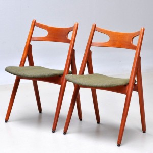 Silla CH29 en tela de Carl Hansen and Son. Sillas de diseño moderno.  