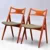 Silla CH29 en tela de Carl Hansen and Son. Sillas de diseño moderno.  