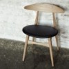 Silla CH33P en piel de Carl Hansen and Son. Sillas de diseño moderno.