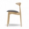 Silla CH33P en piel de Carl Hansen and Son. Sillas de diseño moderno.