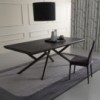 Mesa Random de Ozzio design. Mesas extensible con sobre de madera.