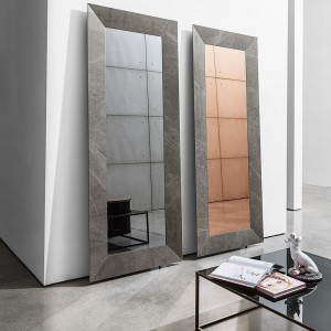 Espejo Denver rectangular cerámica de Sovet. Espejo con marco de cerámica