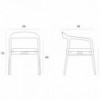 Silla Velasca de madera de Horm. Muebles contemporános de diseño italiano.