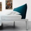 Cama con cabezal Moheli del fabricante Horm. Cama de diseño italiano.