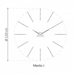Reloj pared Merlín 12 i Nomon