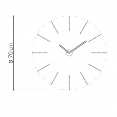 Reloj pared Merlín mini 12 t Nomon