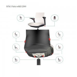 Silla HAG Futu 1200. Sillas de oficina. Sillas de diseño contemporáneo.