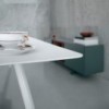 Mesa rectangular moderna Spillo para comedor de Extendo.