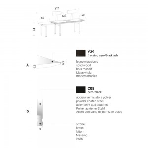 Banco extensible de madera T8 para comedor de Extendo.