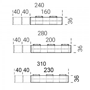 Banco extensible de madera T8 para comedor de Extendo.