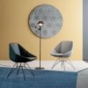 Silla Stone con base metálica de Bonaldo. Moderno diseño italiano.