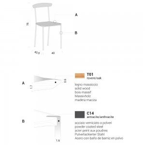 Silla cómoda Danske C1 para comedor de Extendo.
