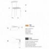 Silla cómoda Danske C1 para comedor de Extendo.