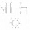 Silla cómoda Danske C1 para comedor de Extendo.