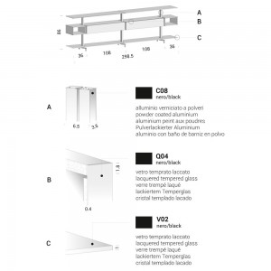 Librería de acero System para salón de Extendo.