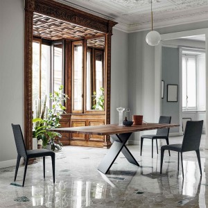 Mesa AX fija madera de Bonaldo. Mesa de madera de calidad italiana.