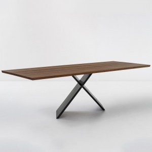 Mesa AX fija madera de Bonaldo. Mesa de madera de calidad italiana.