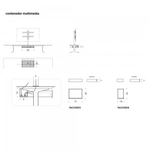 Moderna consola multimedia Connect para salón de Extendo.