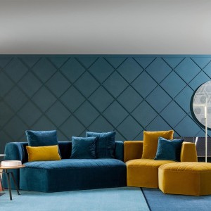 Sillón Panorama de Bonaldo. Moderno diseño de amplio sillón acolchado.