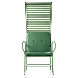 Sillón moderno Gardenias con pérgola Outdoor para terraza de BD Barcelona.