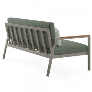 Sofá 2 plazas de diseño moderno Timeless para terraza de Gandia Blasco.