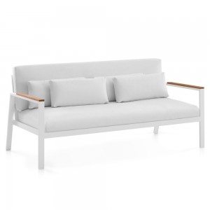 Sofá 2 plazas de diseño moderno Timeless para terraza de Gandia Blasco.