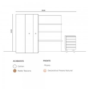 Composición Nº7 de Tobisa Muebles. Habitaciones juveniles.