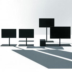 Mueble TV Sail 302 giratorio con pasacables para salón diseño Desalto.