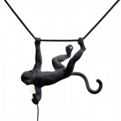 The Monkey Lamp Swing black Seletti