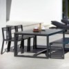 Mesa de diseño DNA de Gandia Blasco. Mesa de aluminio para exterior.