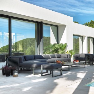 Sofá moderno Modular 1 Dna de Aluminio Termolacado con Funda Protectora