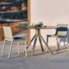 Mesa Monopata Stack de Gandía Blasco. Mesas de diseño moderno de exterior.