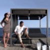Cama moderna Daybed Elevada Reclinable con Tapicería Desenfundable