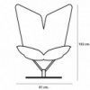 Butaca giratoria Angel de Softline. Sillas y sillones de diseño nórdico.