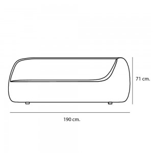 Chaise Longue Sand para salón de Softline. Sillones y chaise lounge de diseño nórdico.