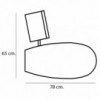 Mecedora moderna Apollo escultural para dormitorio juvenil de Softline.