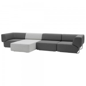 Sofá modular moderno NOA para salón de Softline. Sofás modulares de diseño.