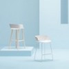 Taburete Babila 2757/2758 de Pedrali. Taburete nórdico. Taburete de diseño.