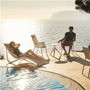 Tumbona Ibiza Apilable para exterior Diseñada por Eugeni Quitllet de Vondom | Lluesma