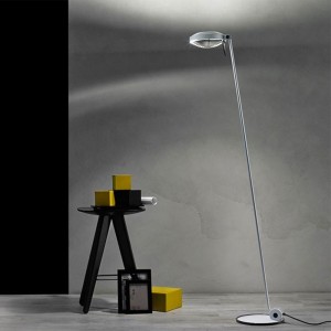 Lámpara de pie de brazo simple para espacios interiores Elle 1 LED de Lumina