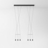 Lámpara suspensión Wireflow lineal de Vibia. Tienda online lámparas modernas.