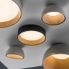 Lámpara techo Duo de Vibia. Diseño de iluminación original para el hogar.