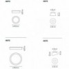 Lámpara techo Duo de Vibia. Diseño de iluminación original para el hogar.