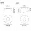 Lámpara techo Duo de Vibia. Diseño de iluminación original para el hogar.