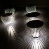 Lámpara suelo Meridiano de Vibia. Diseño moderno de iluminación exterior.
